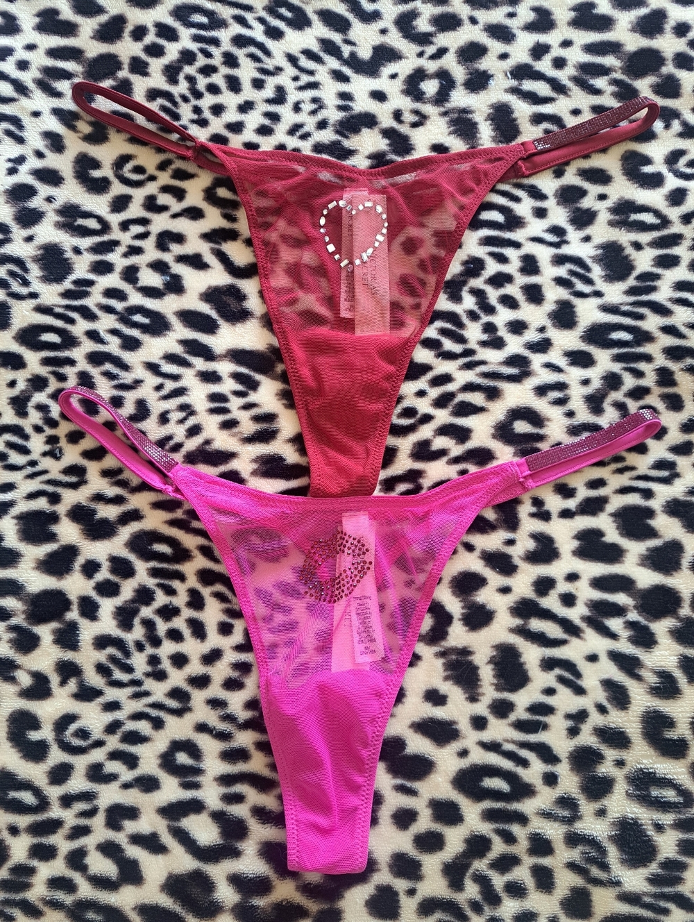 VS Shine Straps Panties Bundle(M)- New